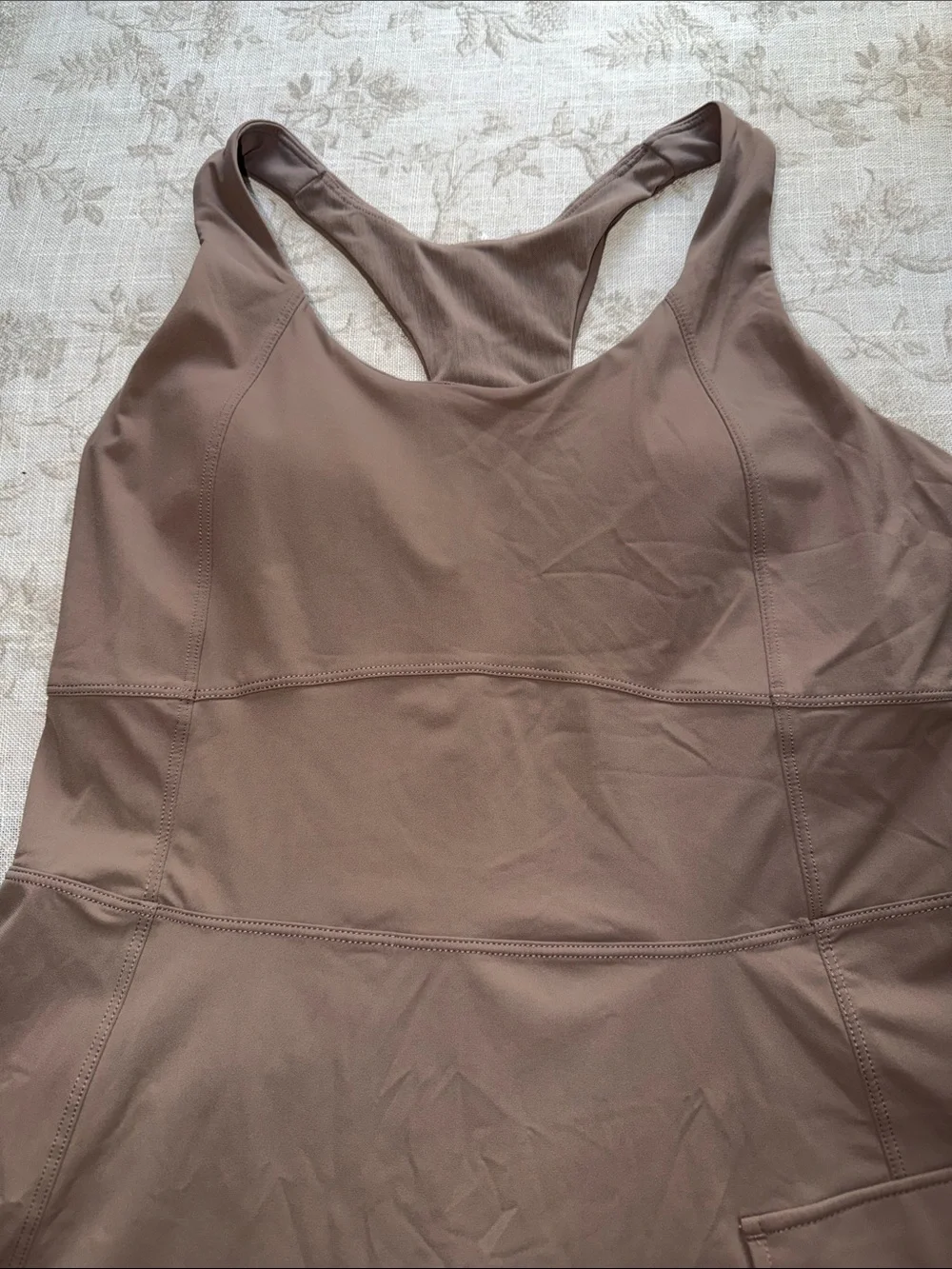 Fabletics Brown Racerback Active Dress - Picture 4 of 6